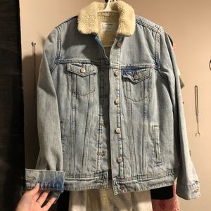 Denim Sherpa jacket